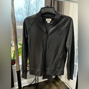 Converse, Black zip up sweater, size XS